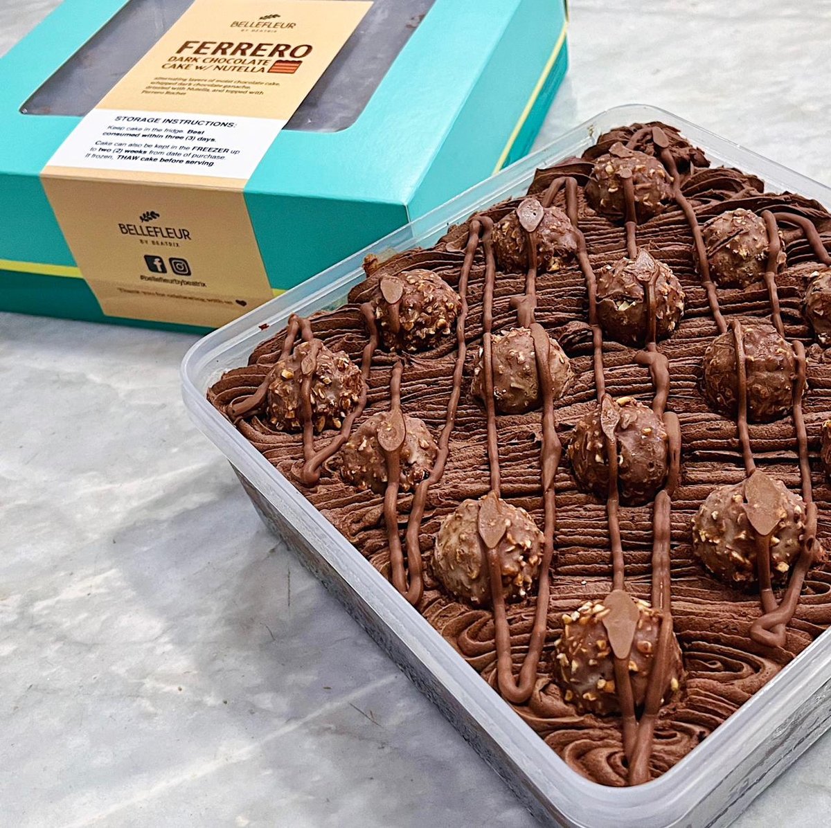 Ferrero Chocolate 
Cake by Bellefleur by Beatrix.